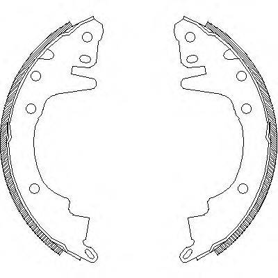 Комплект тормозных колодок Z4369.00 WOKING
