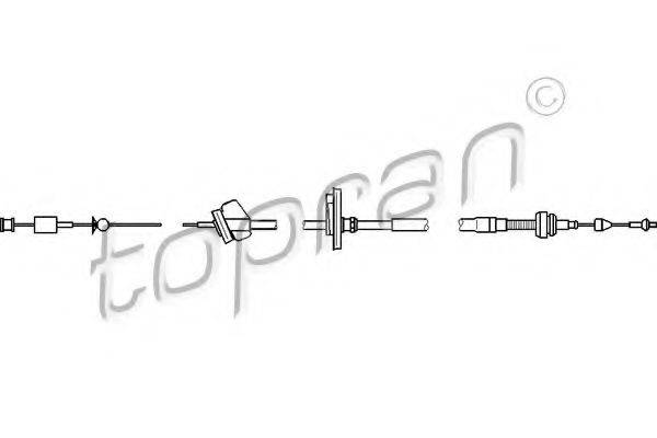 Тросик газа 112 160 TOPRAN