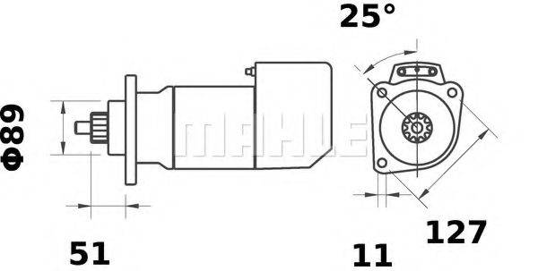 Стартер MS 499 MAHLE ORIGINAL