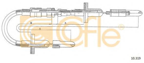 Трос, управление сцеплением 10.319 COFLE
