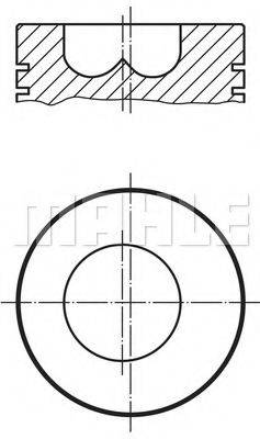 Поршень 038 10 00 MAHLE ORIGINAL