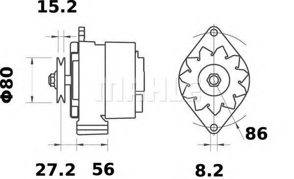 Генератор MG 479 MAHLE ORIGINAL