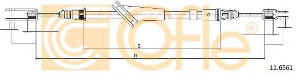 Трос, стояночная тормозная система 11.6561 COFLE