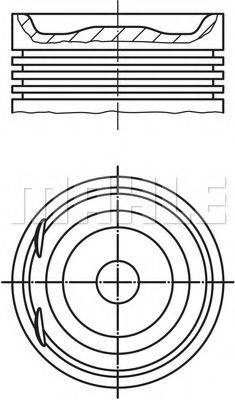 Поршень 012 20 00 MAHLE ORIGINAL