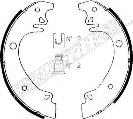 Комплект тормозных колодок 079.178 TRUSTING