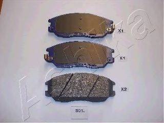 Комплект тормозных колодок, дисковый тормоз 50-0S-S01 ASHIKA