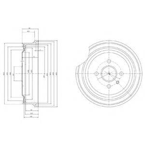 Тормозной барабан 36-0009 KAGER