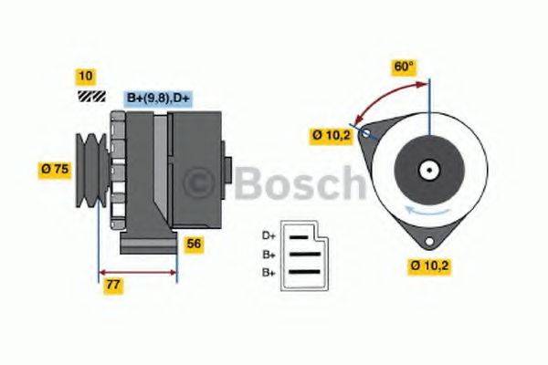 Генератор 0 986 032 800 BOSCH