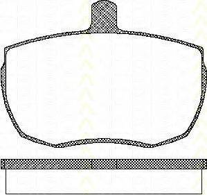 Комплект тормозных колодок, дисковый тормоз 8110 10815 TRISCAN