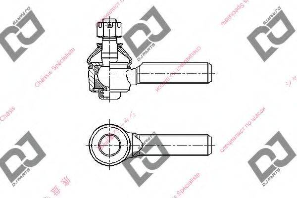 Наконечник поперечной рулевой тяги DE1236 DJ PARTS