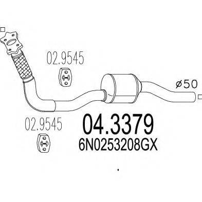 Катализатор 04.3379 MTS