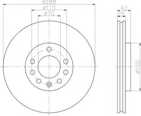 Тормозной диск MDC1009 MINTEX