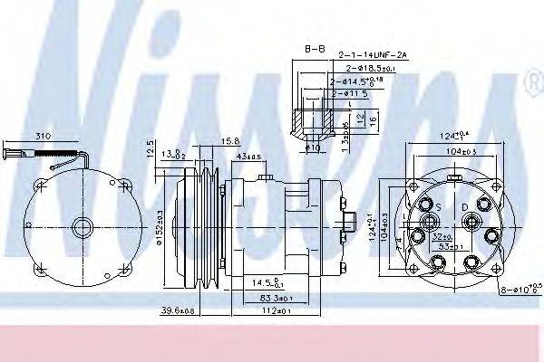 Компрессор 89521 NISSENS