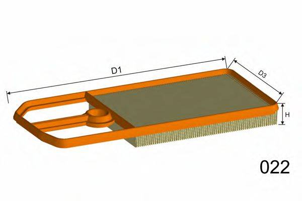 Фильтр воздушный PM804 MISFAT