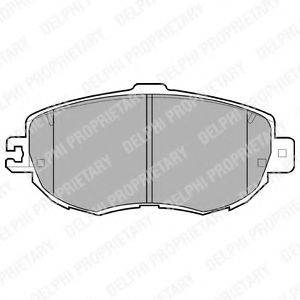 Комплект тормозных колодок, дисковый тормоз LP938 DELPHI