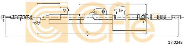 Трос, стояночная тормозная система 17.0248 COFLE