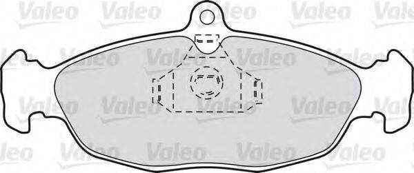 Комплект тормозных колодок, дисковый тормоз 598356 VALEO