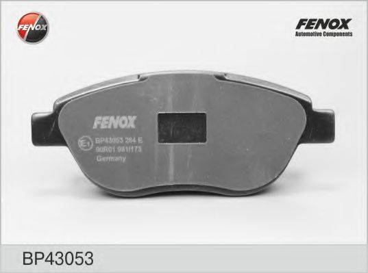Комплект тормозных колодок, дисковый тормоз BP43053 FENOX