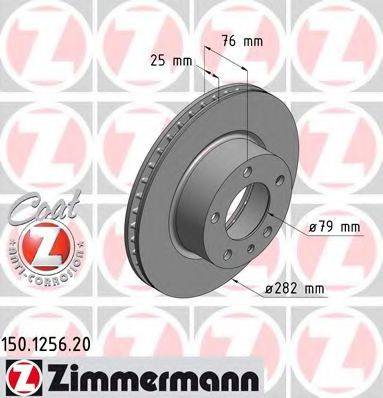 Тормозной диск 150.1256.20 ZIMMERMANN