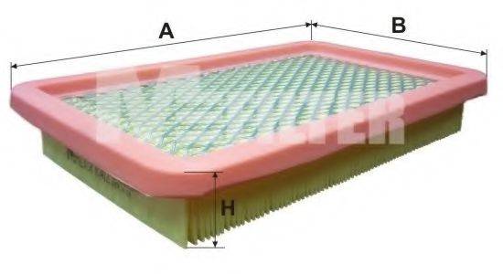 Фильтр воздушный K 412 MFILTER