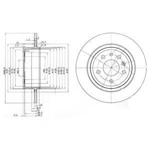 Тормозной диск BG3908 DELPHI