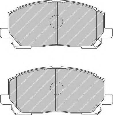 Комплект тормозных колодок, дисковый тормоз FDB1911 FERODO