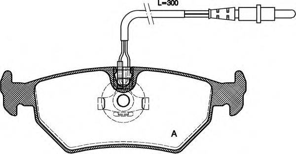 Комплект тормозных колодок, дисковый тормоз BPA0265.32 OPEN PARTS