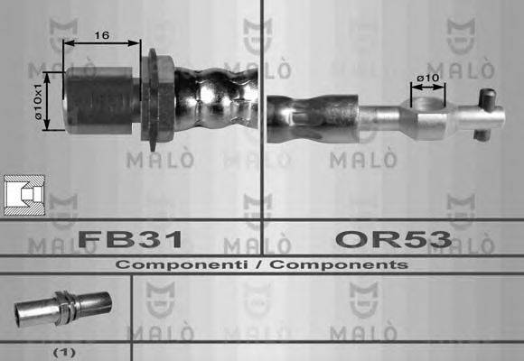 Тормозной шланг 80125 MALO