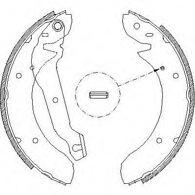 Комплект тормозных колодок Z4055.00 WOKING