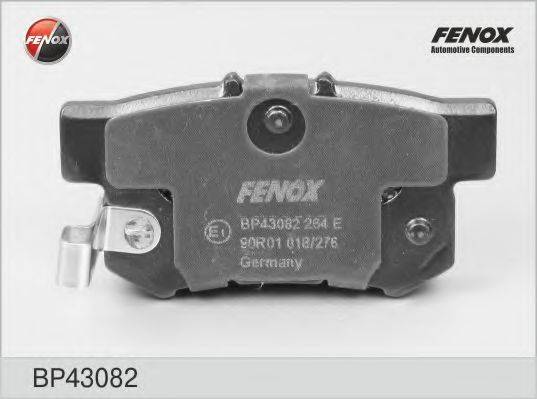Комплект тормозных колодок, дисковый тормоз BP43082 FENOX