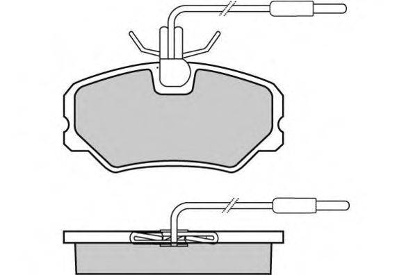 Комплект тормозных колодок, дисковый тормоз 12-0646 E.T.F.