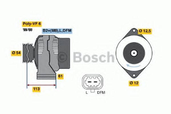 Генератор 0 124 425 059 BOSCH