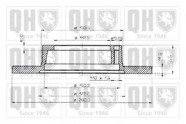 Тормозной диск BDC3283 QUINTON HAZELL