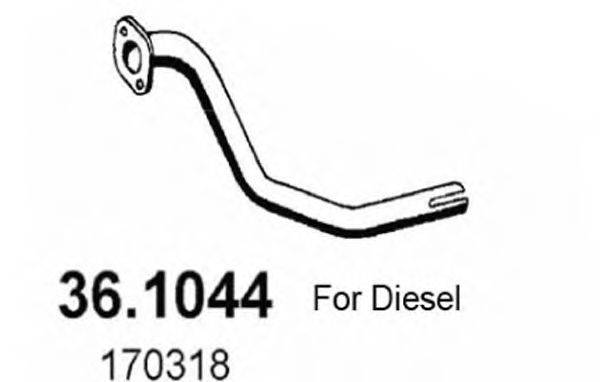 Труба выхлопного газа 36.1044 ASSO