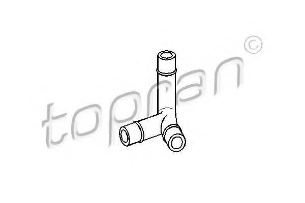 Шланг, воздухоотвод крышки головки цилиндра 107 395 TOPRAN