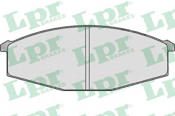 Комплект тормозных колодок, дисковый тормоз 05P289 LPR