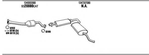 Система выпуска ОГ FIT16655B WALKER