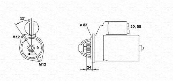 Стартер 943251443010 MAGNETI MARELLI