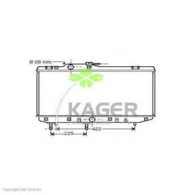 Радиатор, охлаждение двигателя 31-1096 KAGER