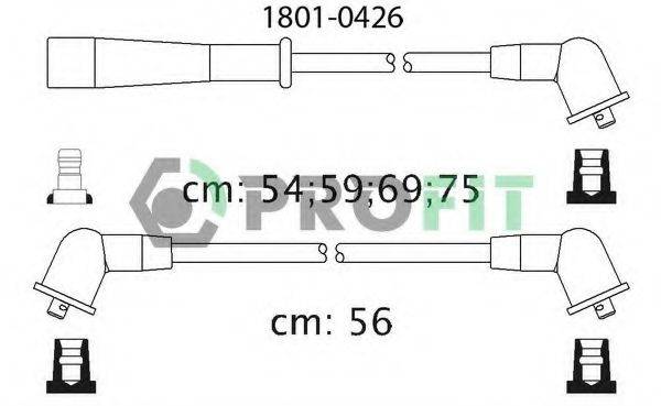 Комплект проводов зажигания 1801-0426 PROFIT