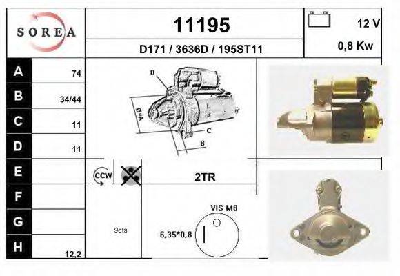 Стартер 11195 EAI