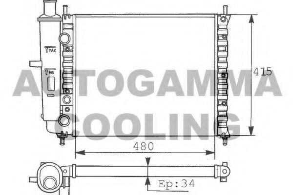 Теплообменник 100259 AUTOGAMMA