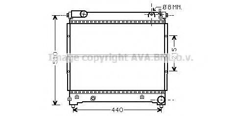 Радиатор, охлаждение двигателя SZ2074 AVA QUALITY COOLING