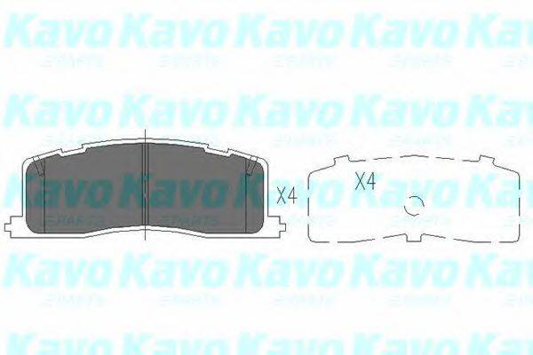 Комплект тормозных колодок, дисковый тормоз KBP-9059 KAVO PARTS