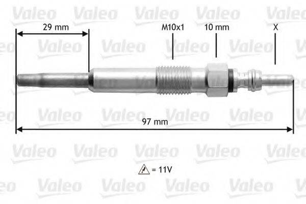 Свеча накаливания 345130 VALEO