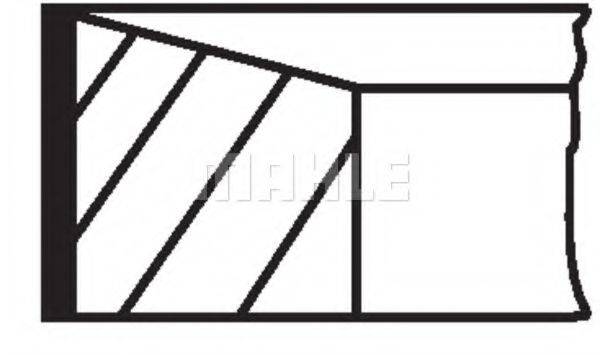 Комплект колец 50000415 KOLBENSCHMIDT