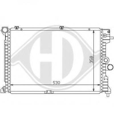Радиатор, охлаждение двигателя 8125179 DIEDERICHS