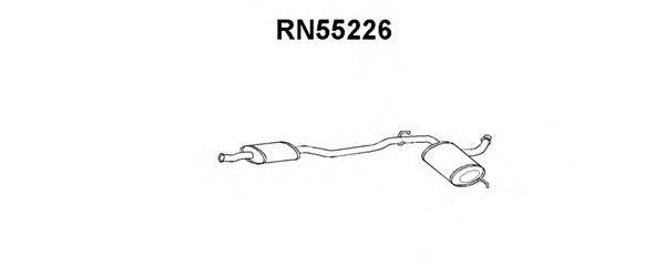 Средний глушитель выхлопных газов RN55226 VENEPORTE