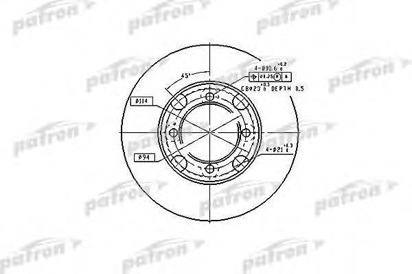 Тормозной диск PBD2572 PATRON