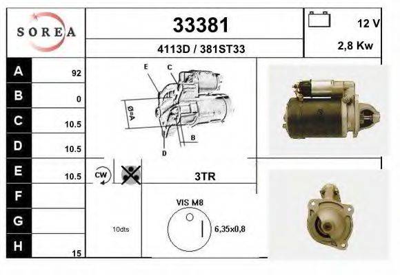 Стартер 33381 EAI